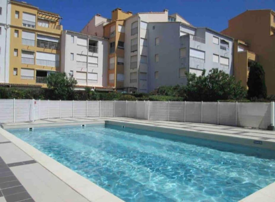 Studio - Residence Avec Piscine Agde Exterior foto